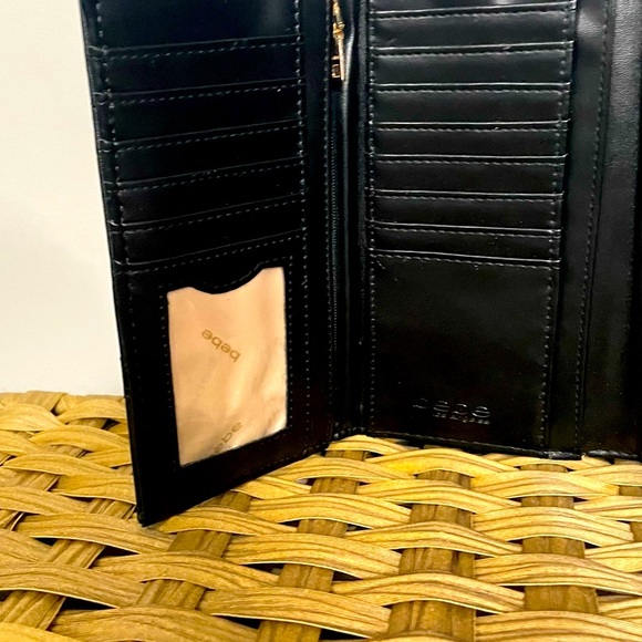 Bebe Black Quilted Women's Wallet - Picture 6 of 13